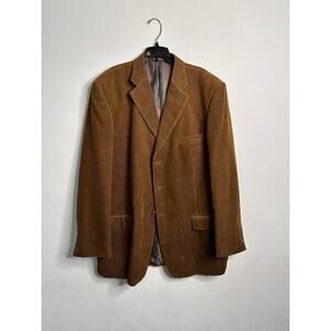 Mazzoni Men’s Corduroy‎  Blazer Jacket Brown 46L